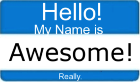 awesome-name-tag